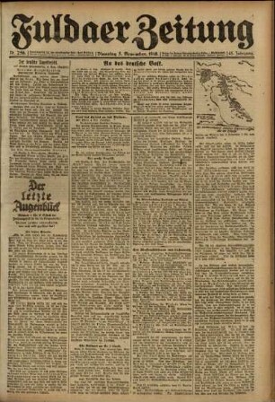 Ausgabe vom Dienstag, den 05. November 1918.