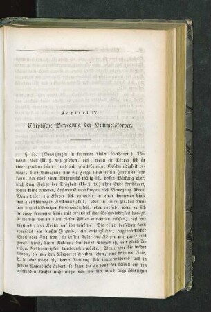Kapitel IV. Elliptische Bewegung der Himmelskörper