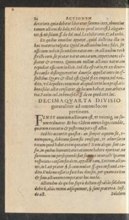 Decimaquarta Divisio generaliter ad omnes locos pertinens.