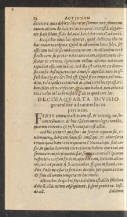 Decimaquarta Divisio generaliter ad omnes locos pertinens.