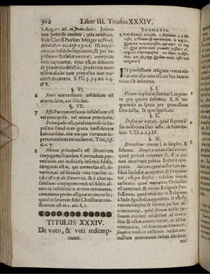 Titulus XXXIV. De voto, & voti redemptione