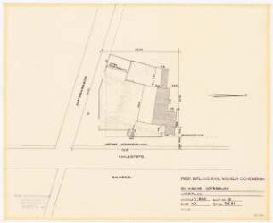 Evangelische Kirche, Gütersloh: Lageplan 1:500