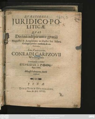 Quaestiones Iuridico-Politicae