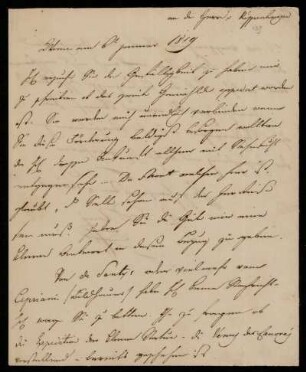 Brief von [...] Neny an Johannes oder Franz Riepenhausen, Wien, 6.1.1819