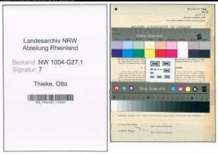 Entnazifizierung Otto Thieke , geb. 06.06.1890 (Verw.Inspektor)