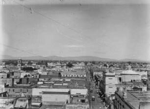 Stadtansicht : Blick über die Häuser einer Stadt