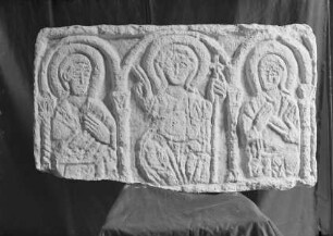Gipsabguss eines Relief am Ostgiebel von Saint-Médard