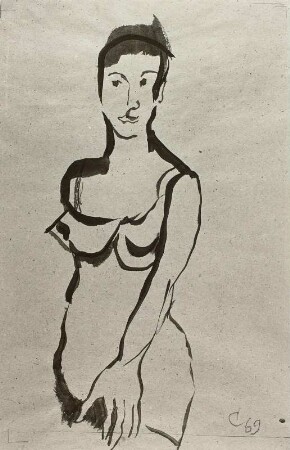 Stehende Frau
