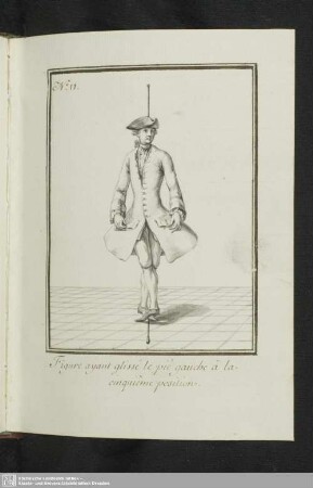 No. 11. Figure ayant glissé le pié gauche à la cinquième position