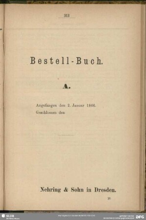 Bestell-Buch