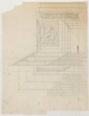 Thiersch, Friedrich von; Bingerbrück - Elisenhöhe; Bismarck-Nationaldenkmal - Treppe (Ansichten)