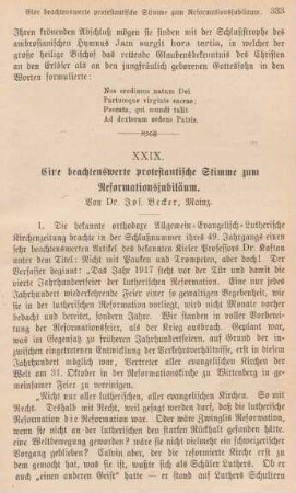 333-344 Eine beachtenswerte protestantische Stimme zum Reformationsjubiläum