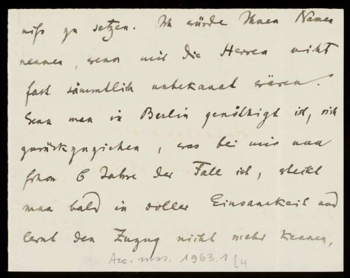 Brief von Herman Grimm an Unbekannt
