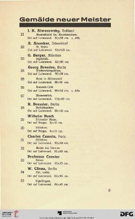 Gemälde neuer Meister (Nr. 21-155)