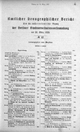 No. 12, 30. März 1920