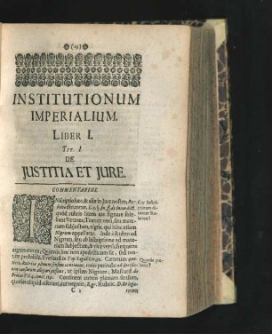 Tit. I. De Iustitia Et Iure.