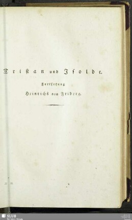 Tristan und Isolde. Fortsetzung