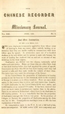No. 6. June, 1890