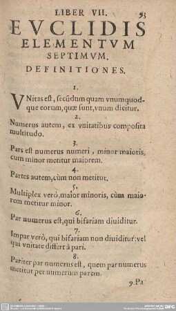 Liber VII.: ELEMENTUM SEPTIMUM.
