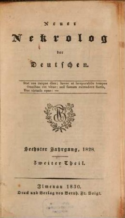 Neuer Nekrolog der Deutschen. 6,2. 1828 (1830)