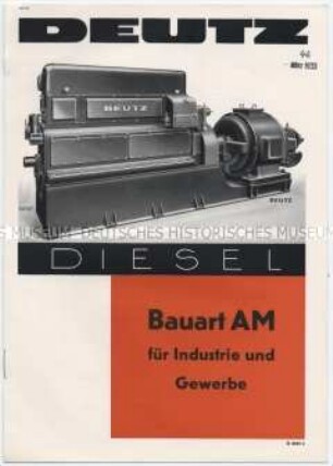 Deutz Diesel Bauart AM für Industrie und Gewerbe