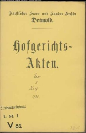Voss, Bernd Henrich auf der Heerserheide gegen Jobst Henrich Korf zu Niedermeien - Schuldforderung