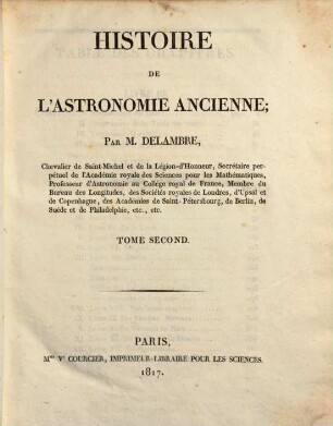 Histoire de l'astronomie ancienne. 2