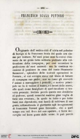 Francesco Scala, pittore