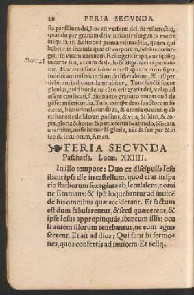 Feria Secunda Paschatis.