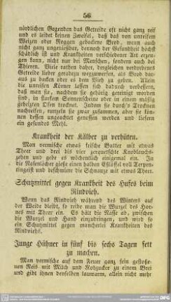 Krankheit der Kälber zu verhüten