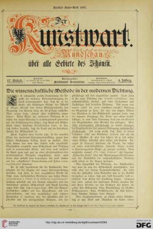 Heft 17 (1. Juniheft 1891)