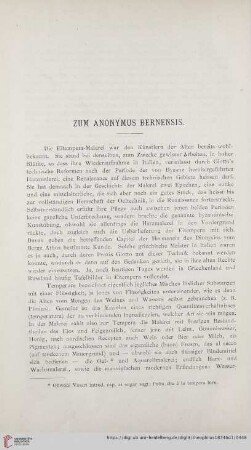Zum Anonymus Bernensis