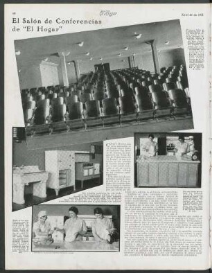 El Salón de Conferencias de "El Hogar"