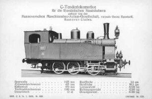C-Tenderlokomotive für die Rumänische Staatsbahnen