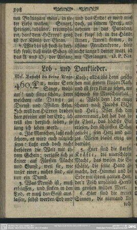 Lob-und Danklieder