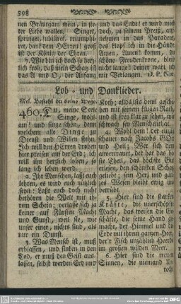 Lob-und Danklieder