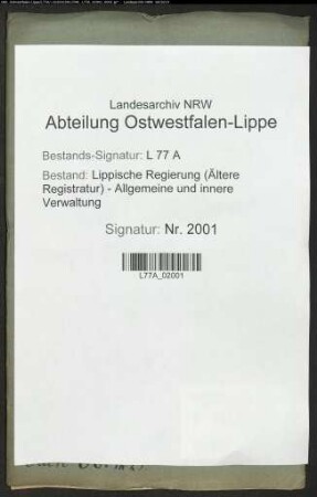 Prüfung und Anstellung des Feldmessers Junker Louis Reineke aus Detmold