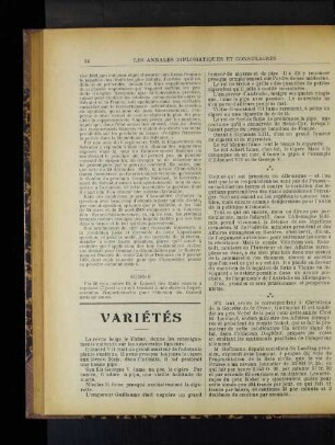 Variétés