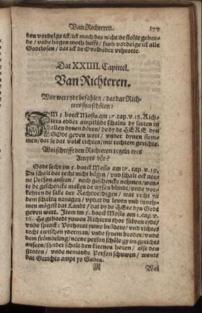 Dat XXIIII. Capittel. Van Richteren.