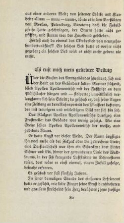 Es ruft mich mein geliebter Delwig