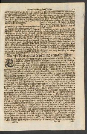 ... über den acht und sechtzigsten Psalm