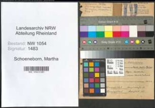 Entnazifizierung Martha Schoeneborn , geb. 16.02.1896 (Bahninspektorin)