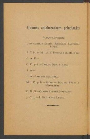 Alumnos colaboradores principales