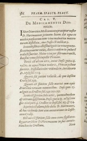 Cap. V. De Medicamentis Divreticis.