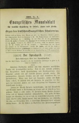 ¬Der¬ Sprachgeist : Untersuchungen über das Sprachschaffen ; (Schluß)