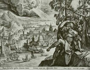Zum: "Prophet Jona", 4. Kapitel: "Und Jona ging zur Stadt hinaus und setzte sich morgenwärts der Stadt, bis er sähe, was der Stadt widerfahren würde. Gott der Herr verschaffte einen Kürbis, der wuchs über Jona."