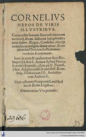 DE VIRIS ILLVSTRIBVS. Cui accessit Ioannis Boccatij uice commentarij...