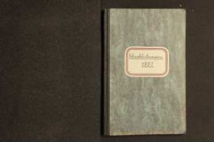 Namensverzeichnis Heiratsregister Lemgo 1893