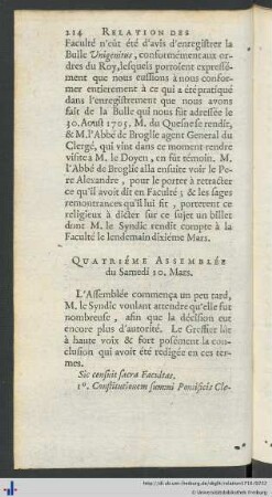 IV. Assemblée du Samedi 10. Mars.