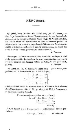 Résponses.